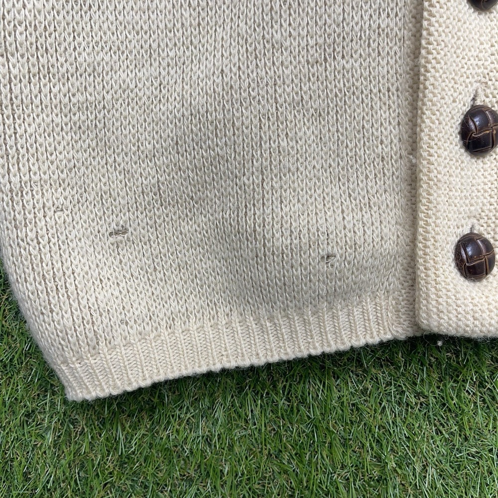 Vintage Pendleton Sweater Mens Small Aztec Cardigan 100% Virgin Wool Original - Picture 3 of 14
